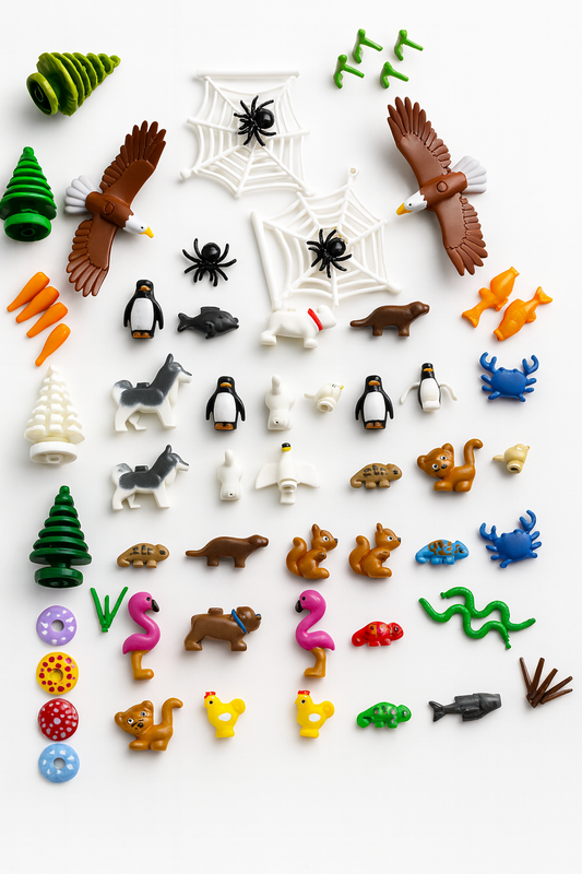 Creative Scene Accessories 59PCS — Forest/animal/decor add-ons, compatible