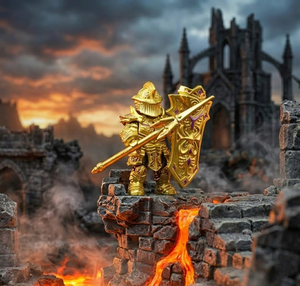 LEGO Dark Knight Minifigure Review | Medieval Fantasy Building Block Figure