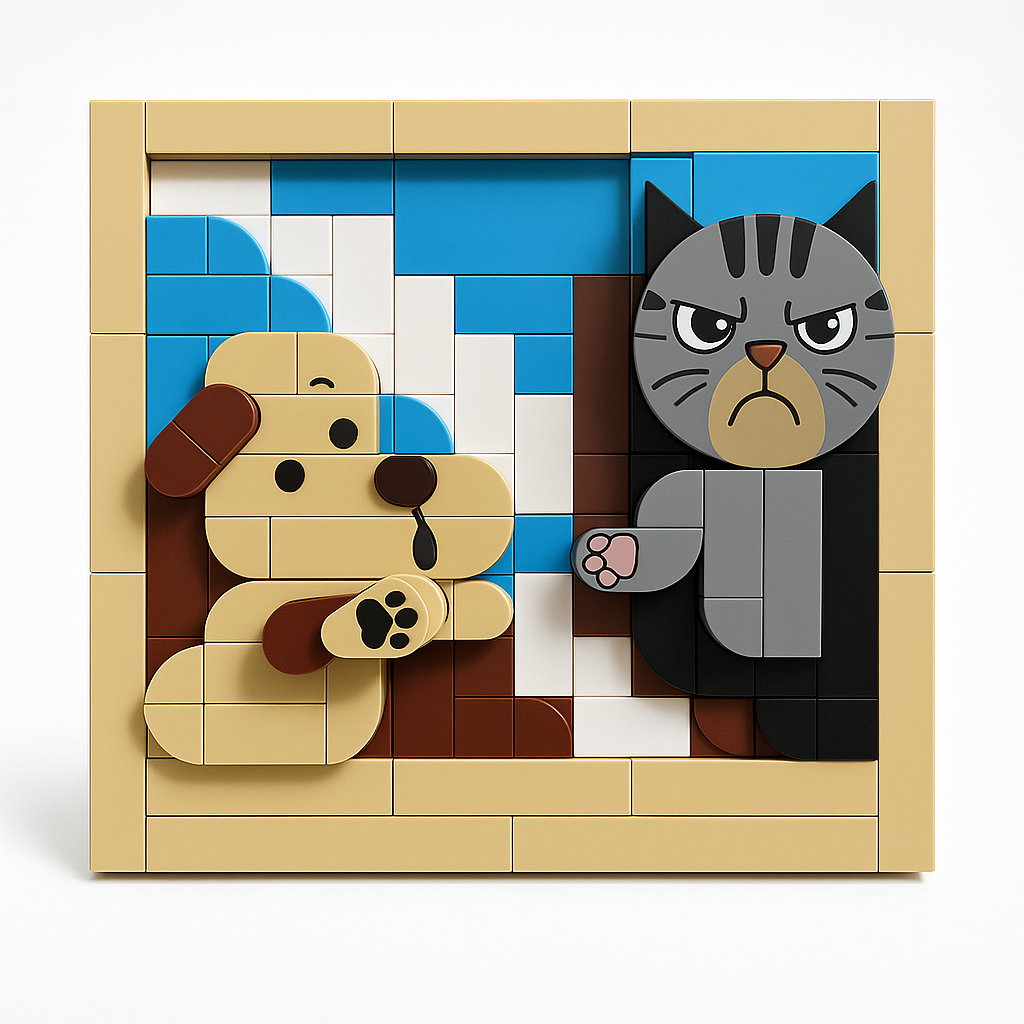 🔥 The Perfect Puzzle for Every Pet Lover! Meet the Moodiest Cat & the Sweetest Pup! 🐾