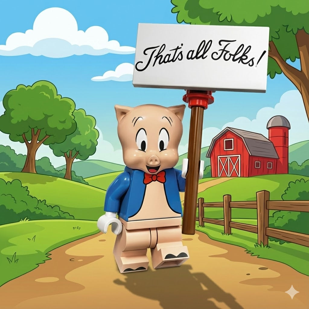 Complete Set of 12 Classic Cartoon Minifigures - Retro Animation Series Collectible Building Brick Toys - Nostalgic Gift