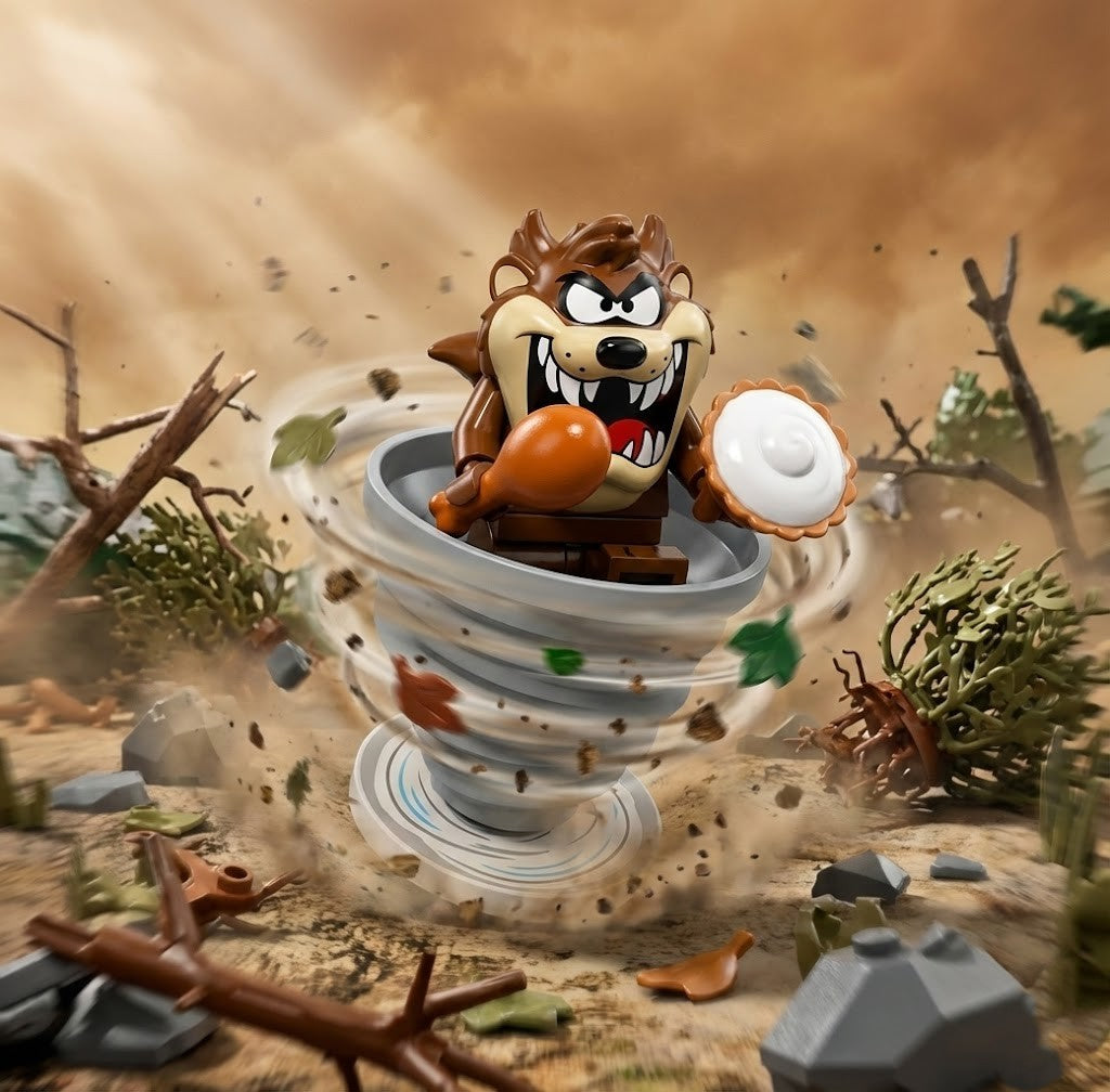 Complete Set of 12 Classic Cartoon Minifigures - Retro Animation Series Collectible Building Brick Toys - Nostalgic Gift