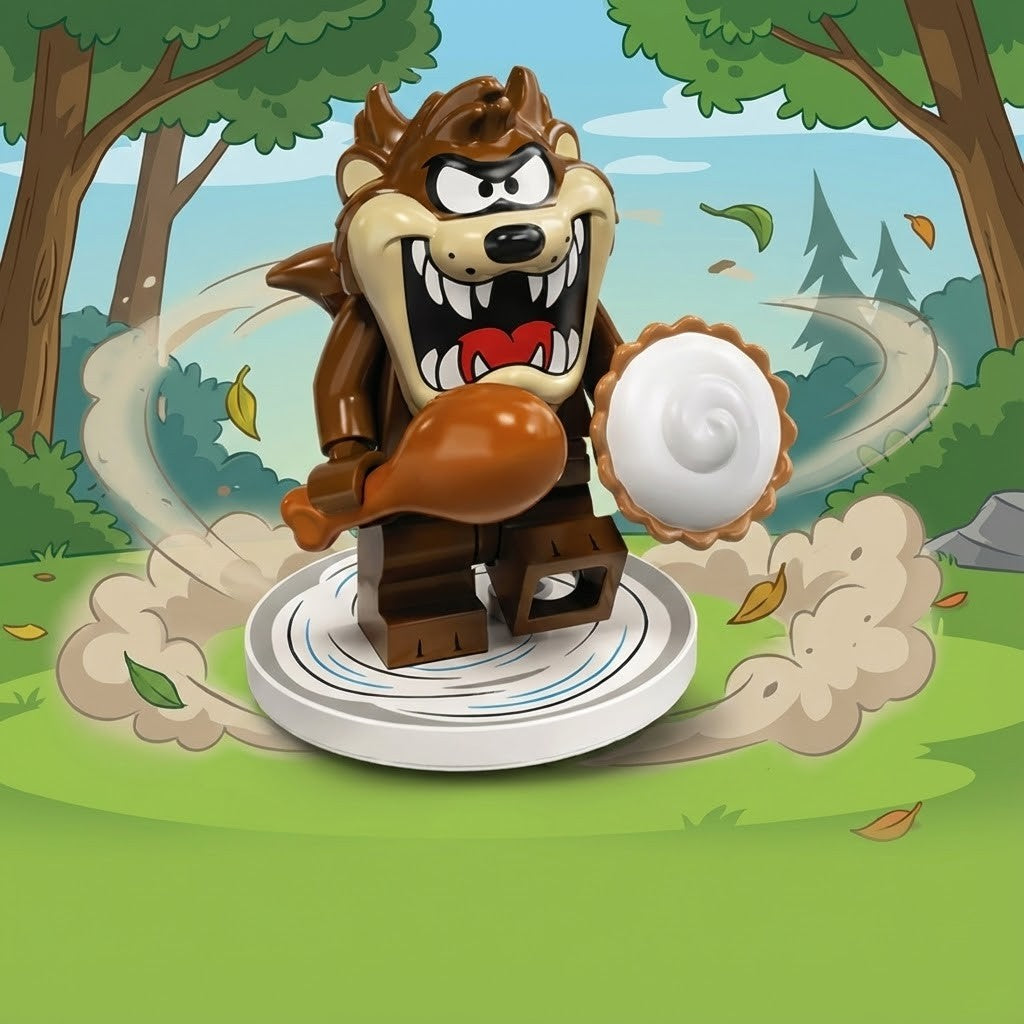 Complete Set of 12 Classic Cartoon Minifigures - Retro Animation Series Collectible Building Brick Toys - Nostalgic Gift