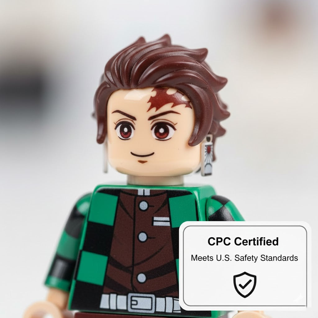 8Pcs Demon Slayer: Kimetsu no Yaiba Anime Minifigures Set - Building Block Action Figures Toy Gift for Fans