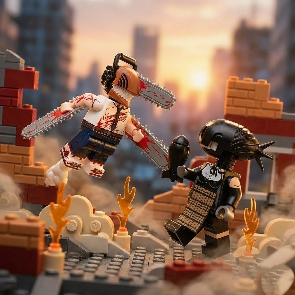 Demon Slayer Anime Figures 10 Pack Set - Building Block Minifigures Action Toys for Kids Boys Girls - Collectible Birthday Gift