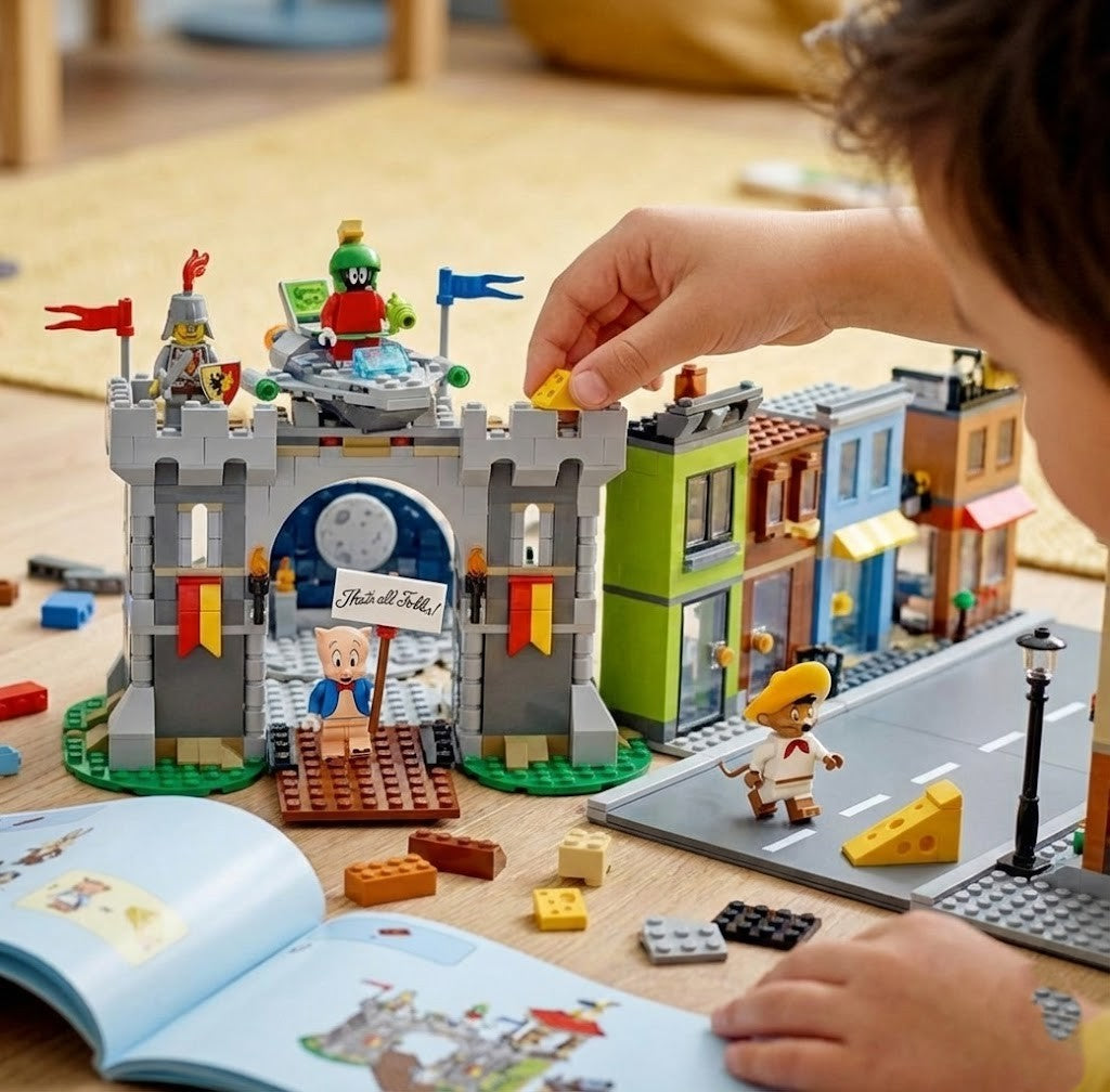 Complete Set of 12 Classic Cartoon Minifigures - Retro Animation Series Collectible Building Brick Toys - Nostalgic Gift