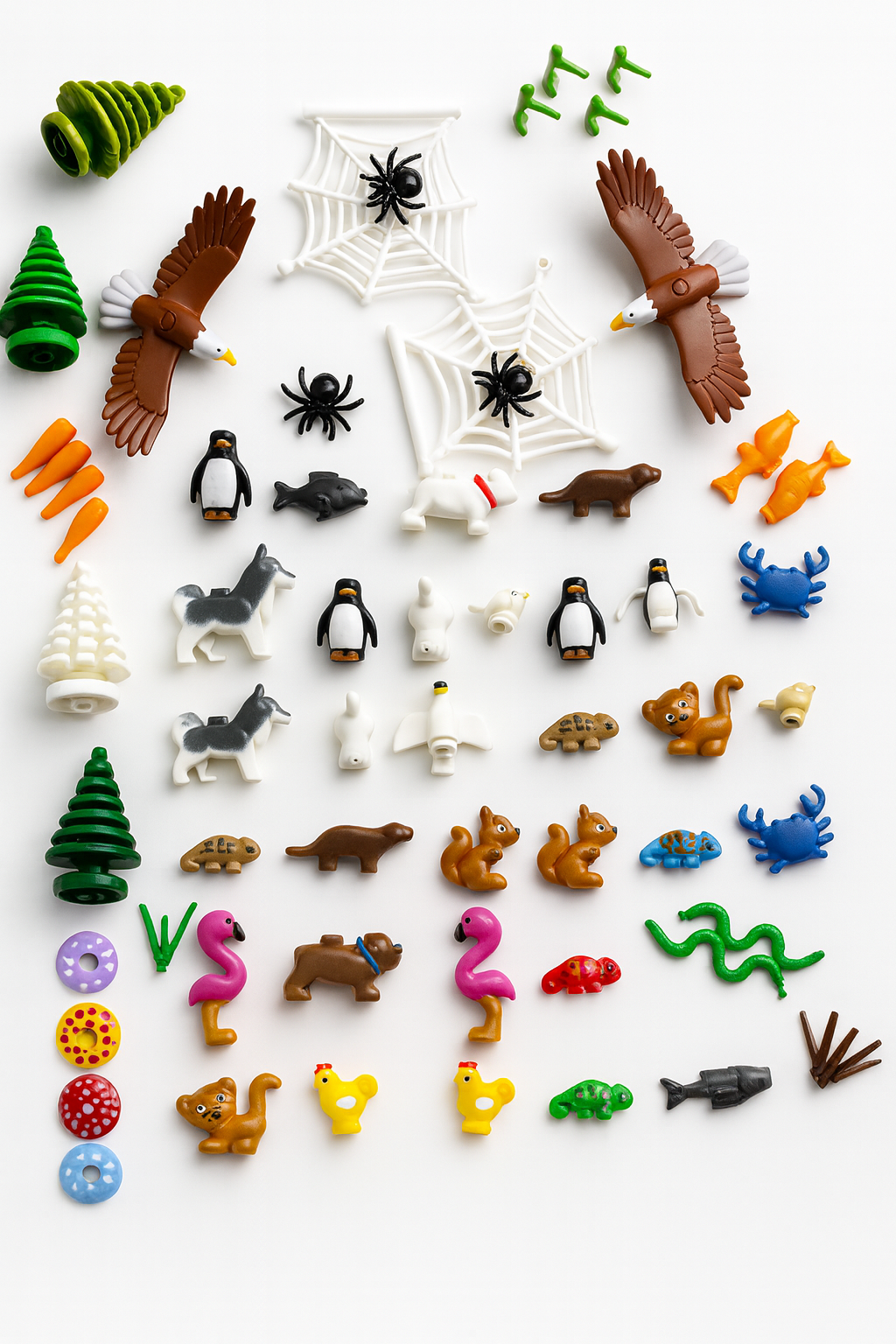 59Pcs Forest & Zoo Animal Building Block Set - DIY Scene Accessories
