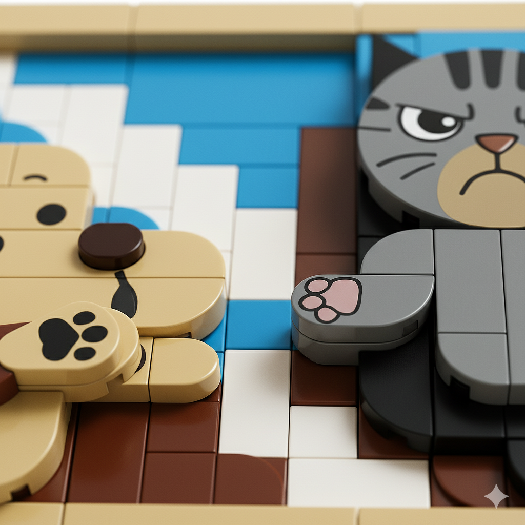 🔥 The Perfect Puzzle for Every Pet Lover! Meet the Moodiest Cat & the Sweetest Pup! 🐾